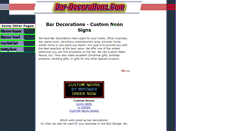 Desktop Screenshot of bar-decorations.com