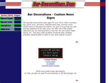 Tablet Screenshot of bar-decorations.com